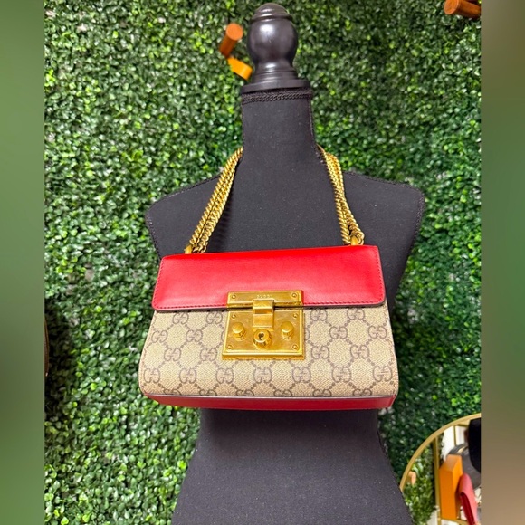 Gucci GG Supreme Multicolor Padlock Small shoulder + crossbody bag - Picture 1 of 13